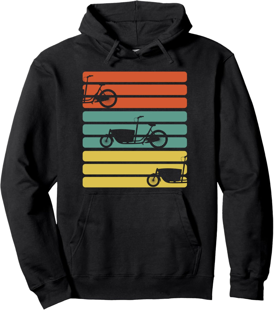 Cargo Bike Radfahrer Lastenrad Lastenfahrrad Pullover Hoodie