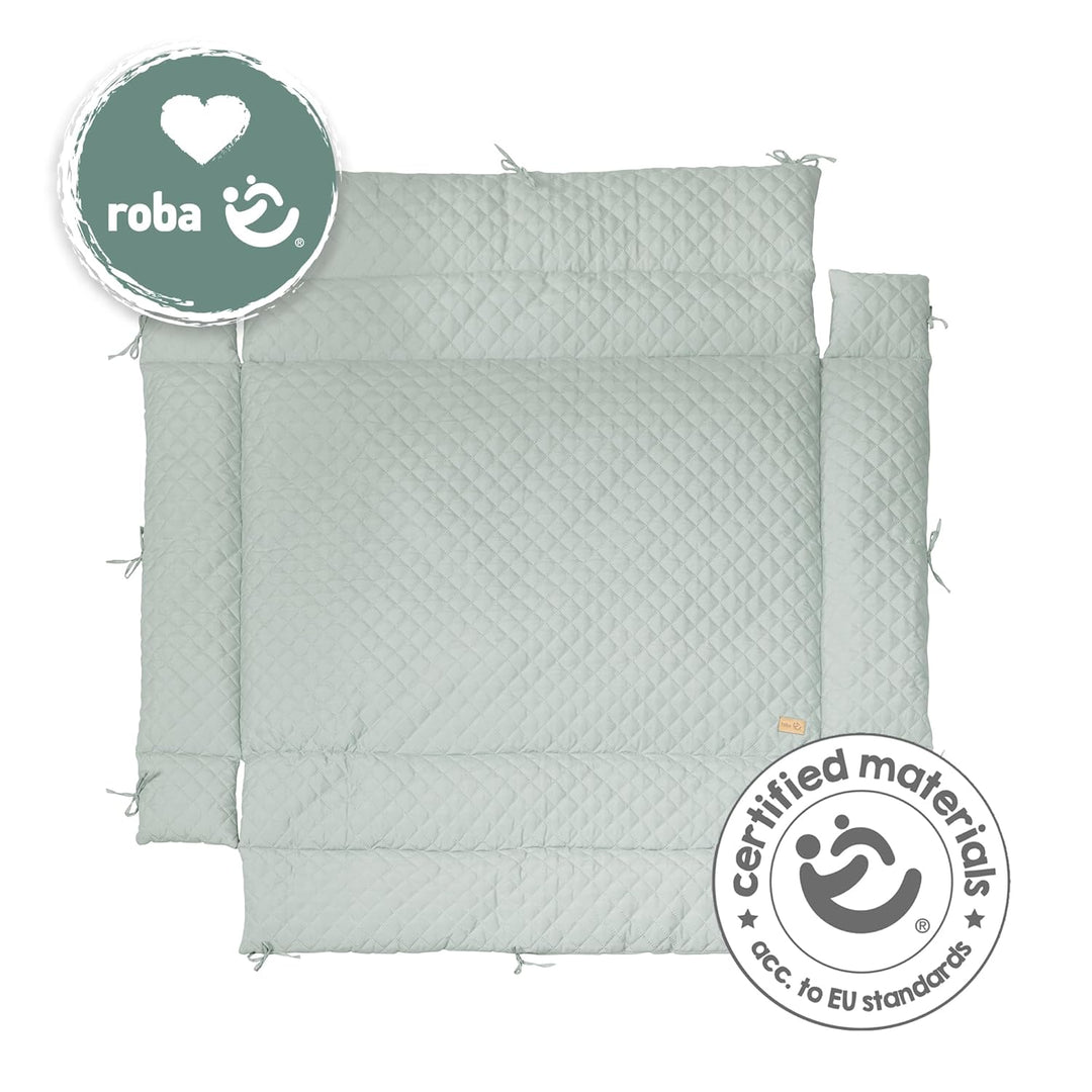 roba Laufgittereinlage "roba Style" für Laufgitter 75 x 100-100 x 100 cm - Gesteppte Einlage mit Sei