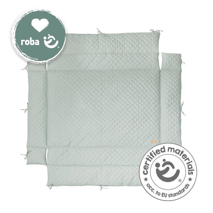 roba Laufgittereinlage "roba Style" für Laufgitter 75 x 100-100 x 100 cm - Gesteppte Einlage mit Sei
