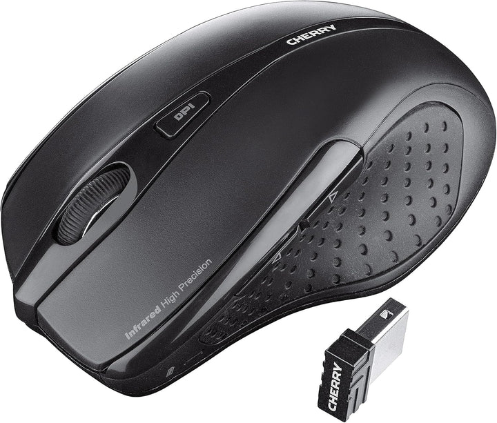 CHERRY DW 5100, Kabelloses Tastatur-Maus-Set, Pan-Nordisches Layout (QWERTY), 2,4 GHz Funk, Plug &amp; P