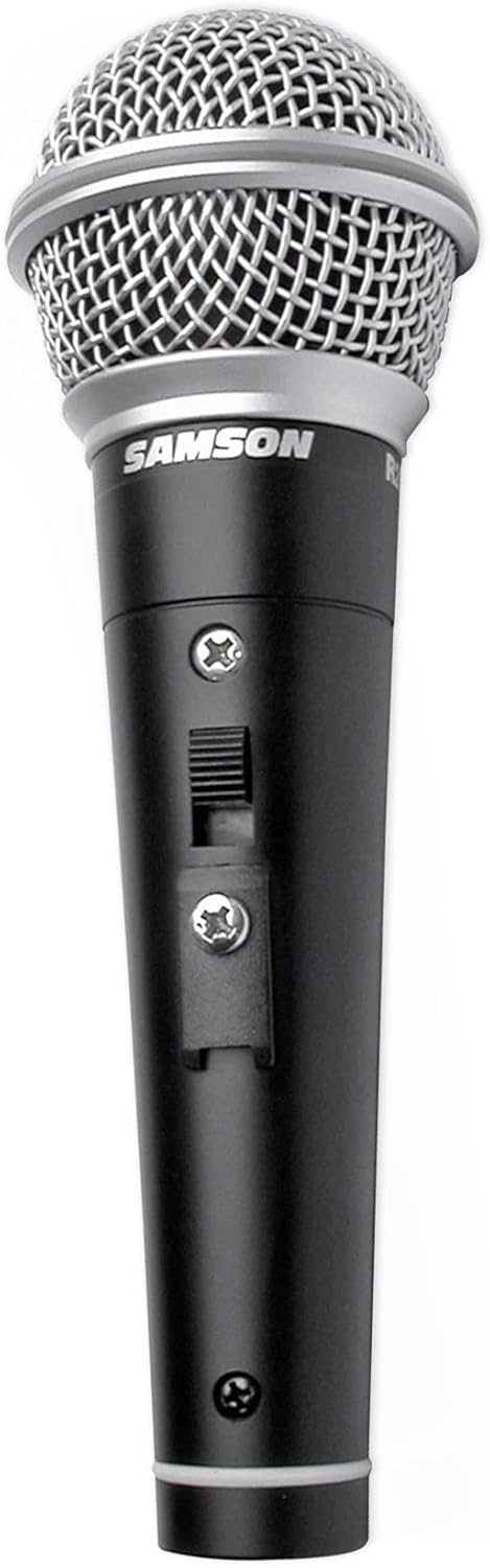 Samson R 21 S Mikrofon inklusive 5m Kabel und Clip, Schwarz