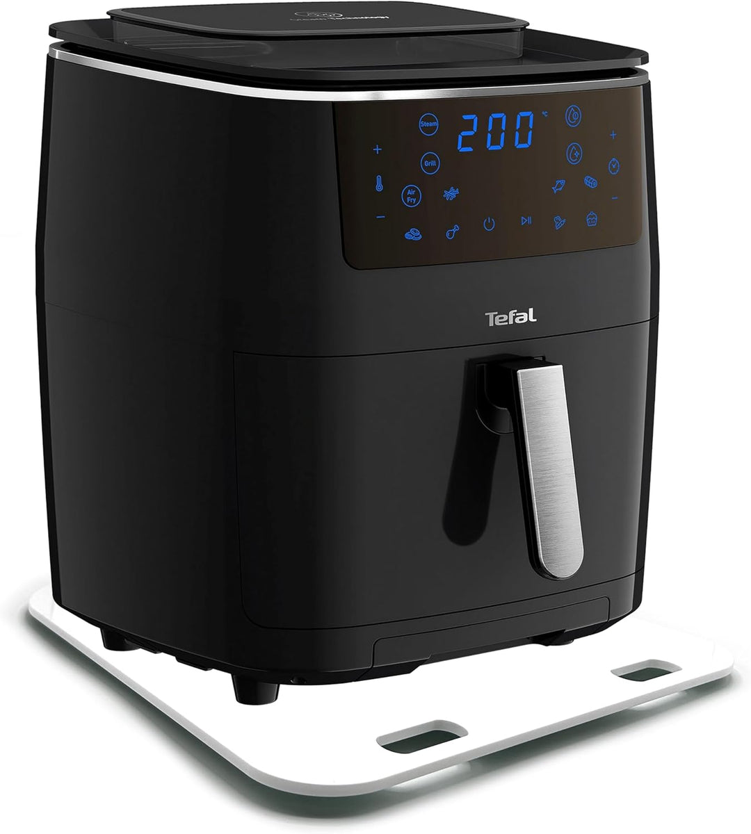 Gleitbrett aus Acryl für Tefal Heissluftfritteuse Easy Fry Grill & Steam | weiss | 32x32cm | hochwer