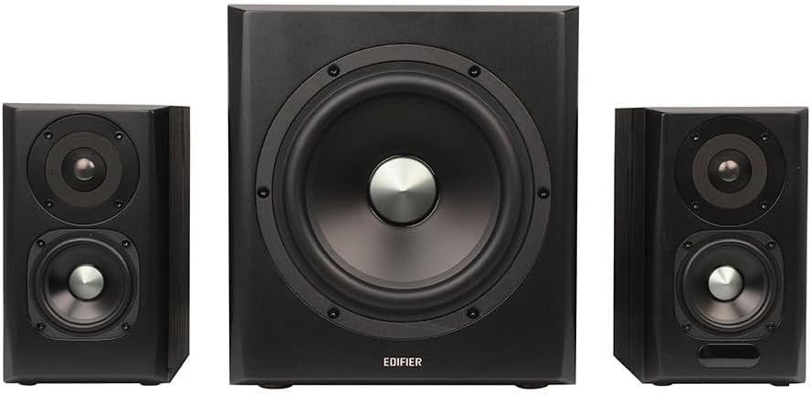 Aktivboxen Edifier S351DB 2.1 schwarz Bluetooth Schwarz kabelgebunden Single, Schwarz kabelgebunden