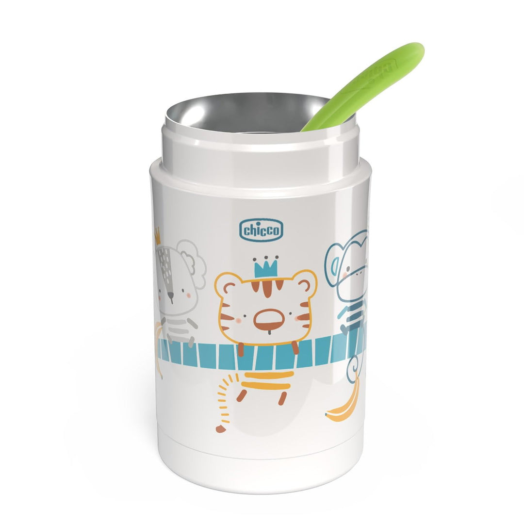 Chicco Thermobehälter für Lebensmittel, Thermo-Babynahrungsgeschirr, hält die Temperatur bis zu 6 St