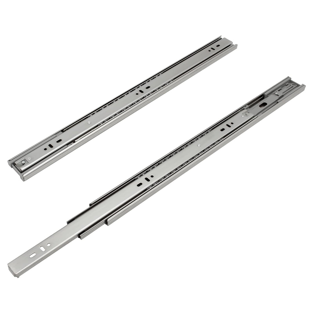 Ikodm 1 Paar (2 Stk.) Schubladenschienen Vollauszüge Schwerlast 55cm Schubladenauszüge mit Selbstein