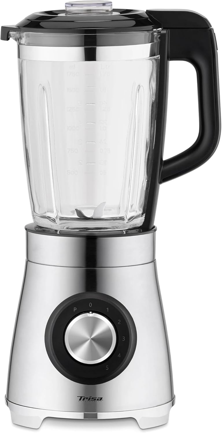 Trisa Vario Power Mix Standmixer 1000W – Hochleistungsmixer mit 1,75L Glasbehälter, 5 Geschwindigkei