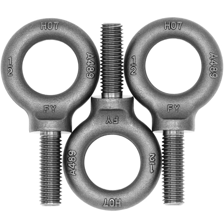 3 Stück Augbolzen 1,27 - 33 x 3,8 cm 1/2"-13 X 1-1/2" einfarbig 3, 1/2"-13 X 1-1/2" einfarbig 3