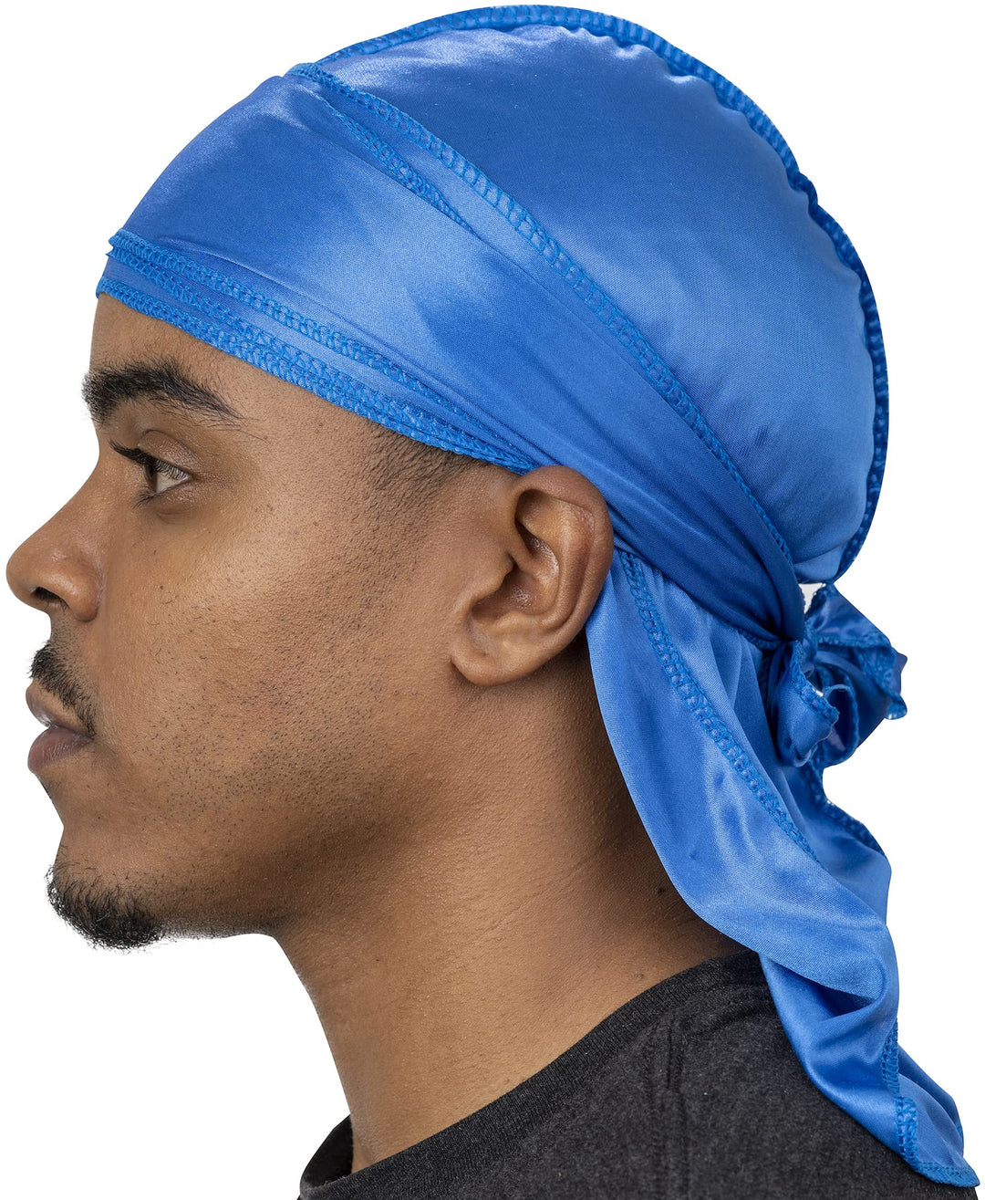 Veeta Superior Silk Durag - Smooth Silk Durag for Men & Women, Long Double Wide Straps, Outside Seam