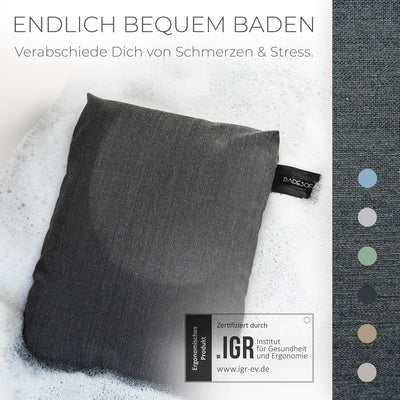BADESOFA® Badewannen-Sitzkissen | Für bequemes Baden | Made in EU | Unterwasser-Kissen waschbar | Ba
