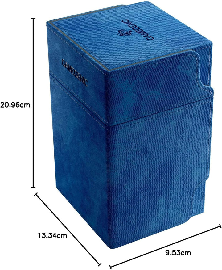 Gamegenic Watchtower 100-Card Convertible Deck Box, Blue Blau, Blau