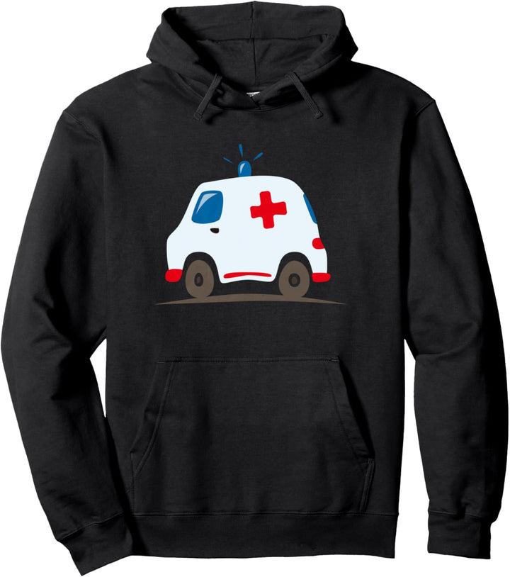 Krankenwagen, Rettungswagen, Notarztwagen im Einsatz Pullover Hoodie