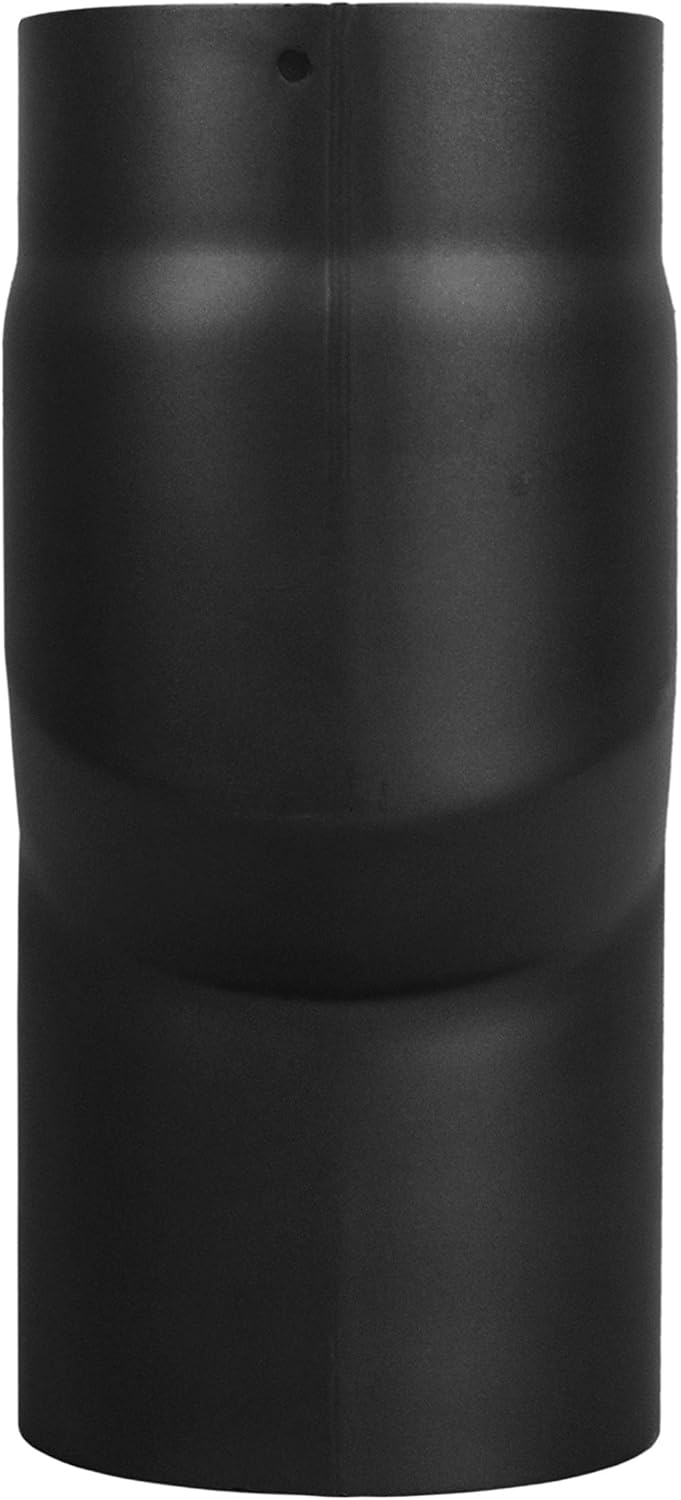 LANZZAS Rauchrohr Versatzbogen mit 40 mm Versatz - im Durchmesser Ø 150 mm - Farbe: gussgrau - Ofenr