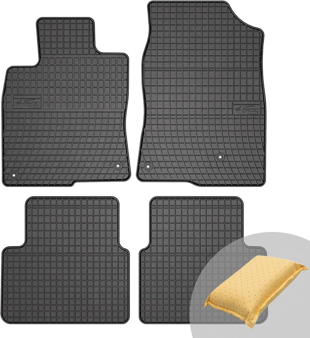 FROGUM EL Toro Gummimatten Ganzjähriges-Set von Autofussmatte Auto Fussmatten für Honda Civic X ab 2