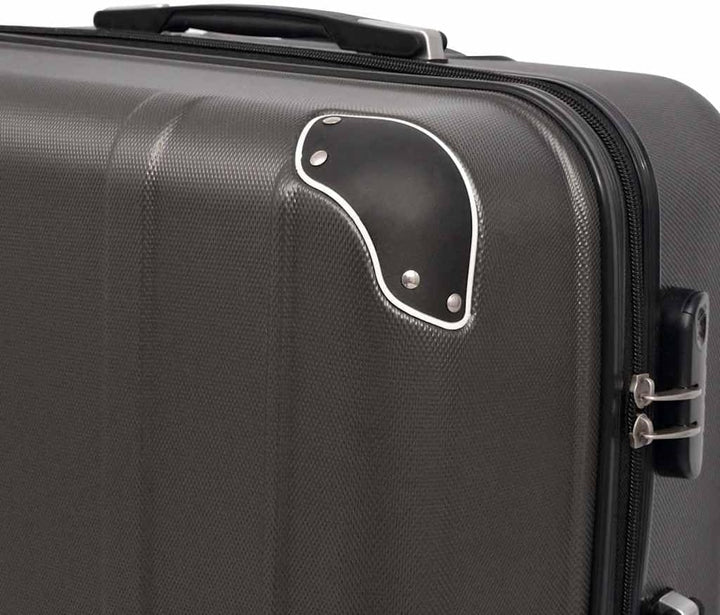 vidaXL Kofferset 4-TLG. Anthrazit Hartschalen Koffer Reisekoffer Set Trolley, Anthrazit