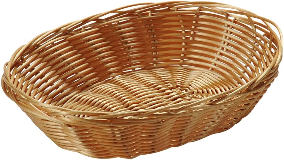 Kesper | Brot- und Obstkorb, 10er Pack, Material: Kunststoffgeflecht, Masse: 24 x 20cm/ Höhe: 6cm, F