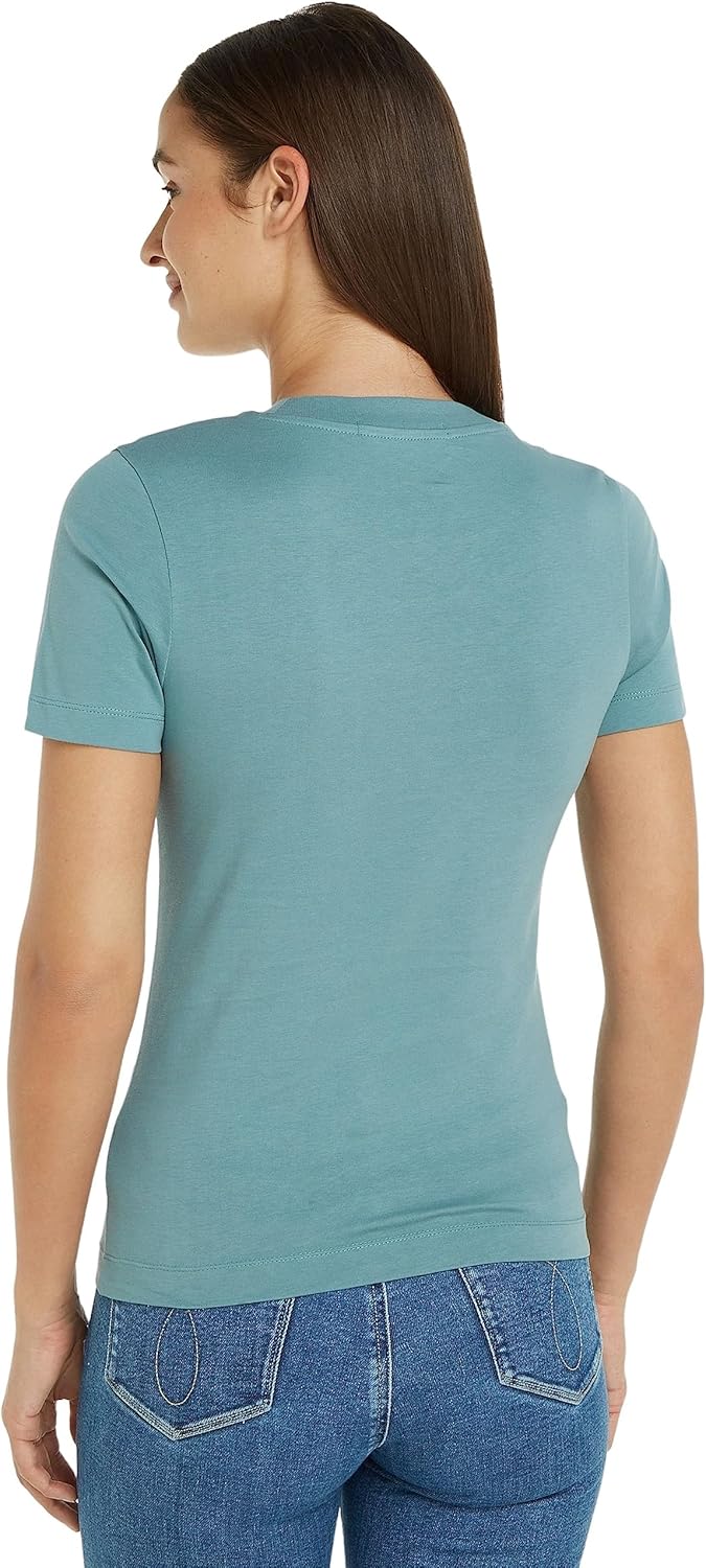 Calvin Klein Damen Kurzarm Strickoberteile XXS Blau (Arctic), XXS Blau (Arctic)