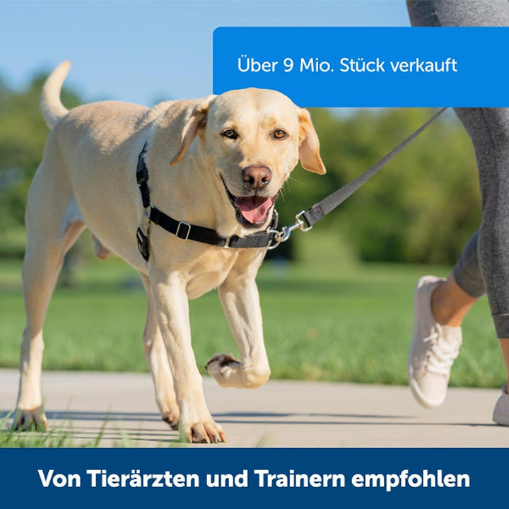 PetSafe Easy Walk-Geschirr, Anti-Zieh-Hundegeschirr, Verringert Würgen und Husten, Mit 1,8 M Leine,