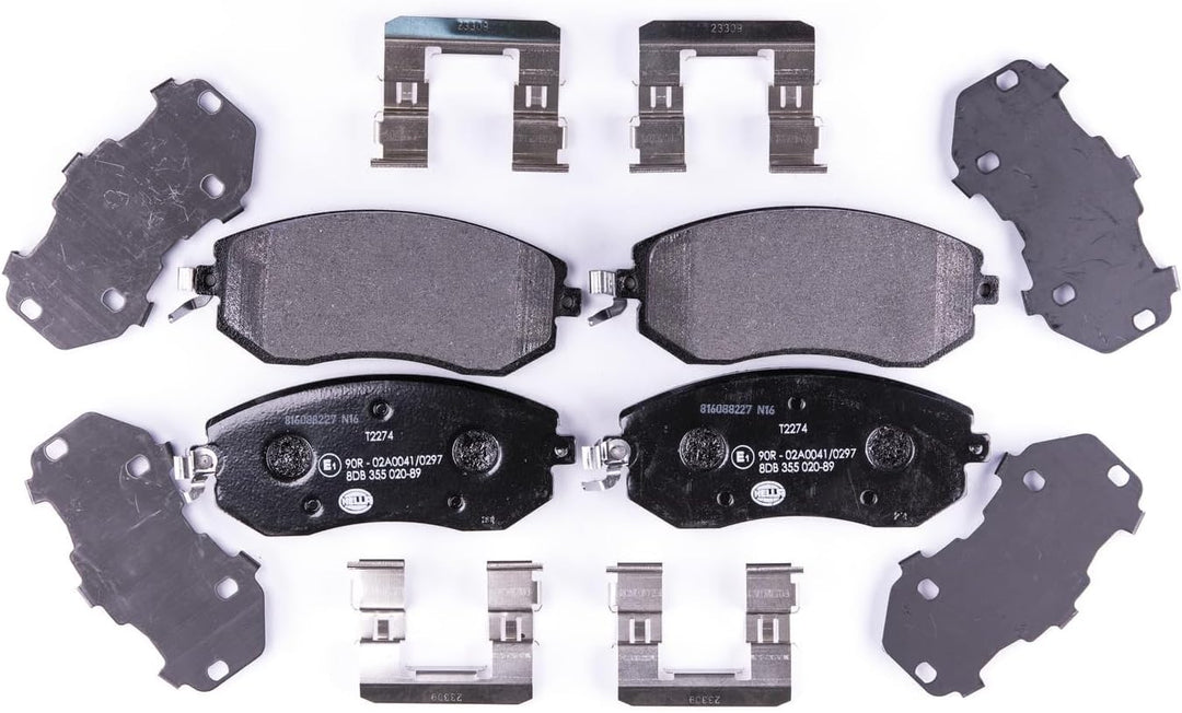 HELLA PAGID 8DB 355 020-891 Bremsbelagsatz - T2274 - Dicke/Stärke: 16.7mm - Bremssystem: Tokico - mi