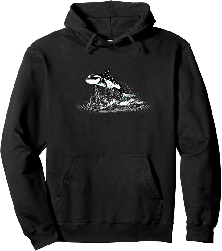 Orca Wal Pullover Hoodie