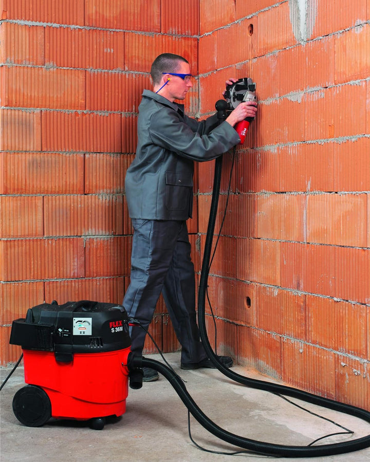 Flex Mauerschlitzer MS 1706 FR Set (schiebender, ziehender Schnitt, Schnitttiefe 0-35 mm, Nutbreite