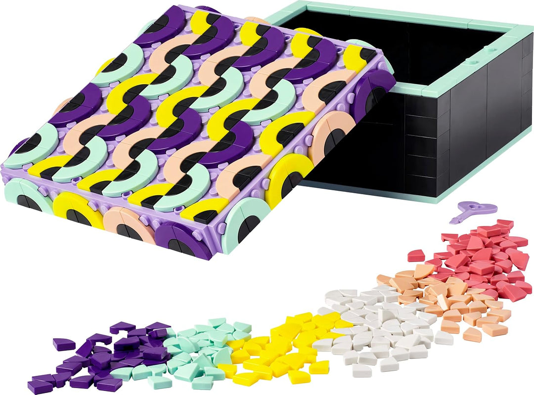 LEGO 41960 DOTS Grosse Box, Bastelset für Schmuckkästchen, Schreibtisch-Organizer oder Kinderzimmer-