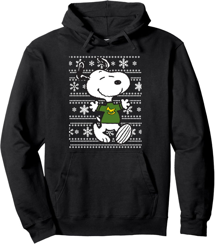 Peanuts Urlaub Snoopy Schneeflocken Pullover Hoodie