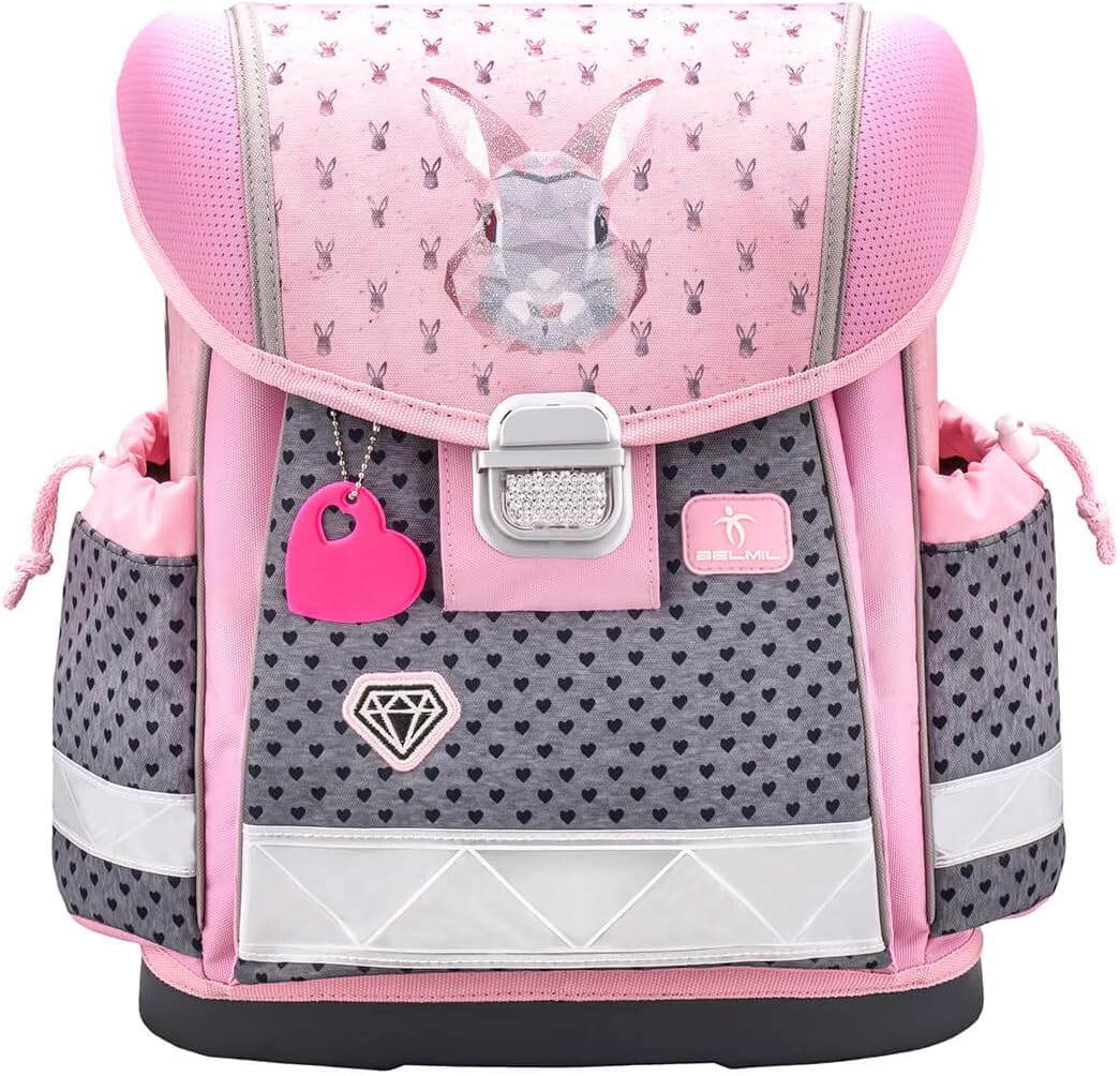 Belmil Classy Schulranzen Set 4 - teilig (403-13/AG/S) Bunny, Bunny