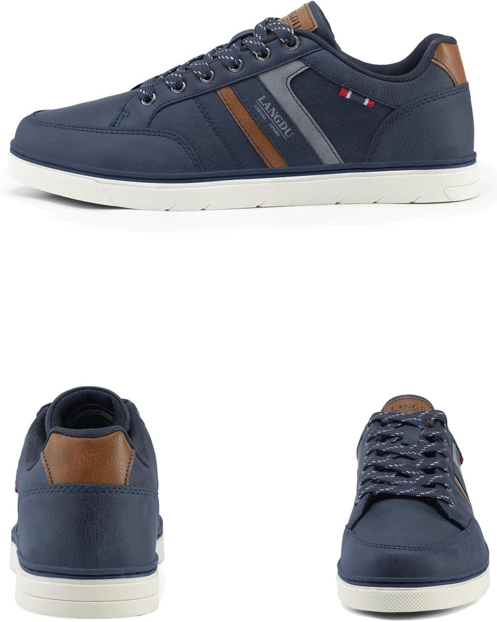 LANGDU Freizeitschuhe Herren Sneaker Walkingschuhe Leichtgewicht Atmungsaktive Sportschuhe Sneakers