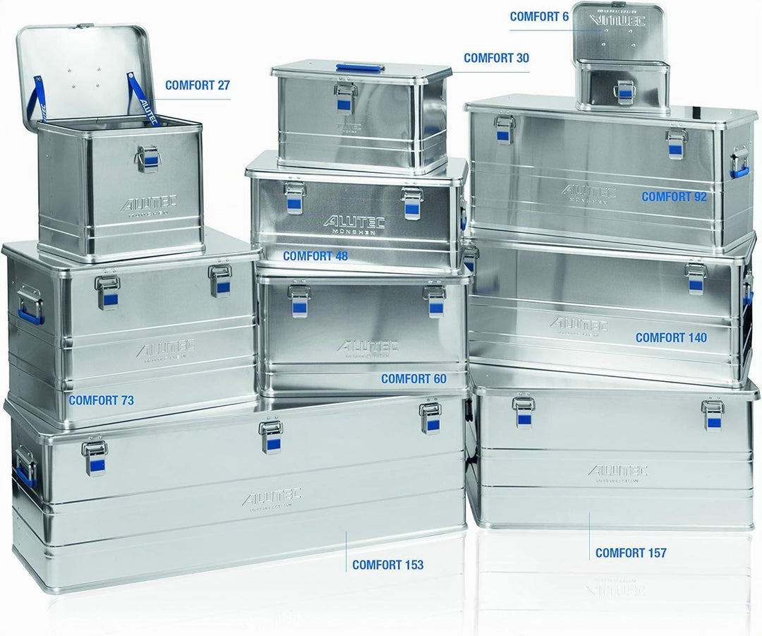 ALUTEC Aluminiumbox Comfort 153 (Inhalt 153 l, Innenmasse (LxBxH) 1150 X 350 X 381 mm, Staub-/spritz
