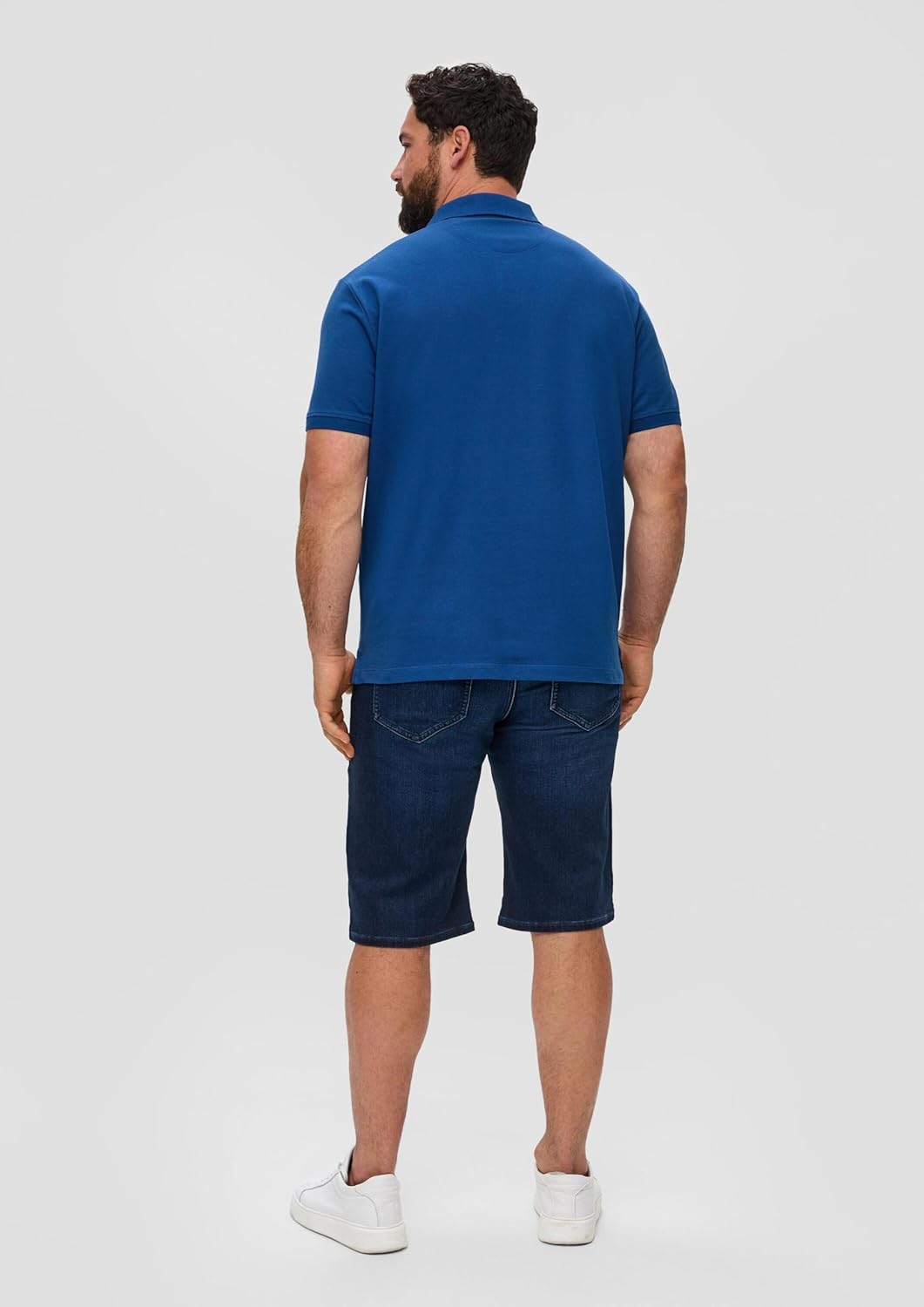 s.Oliver Poloshirt aus Reiner Baumwolle M Blau, M Blau