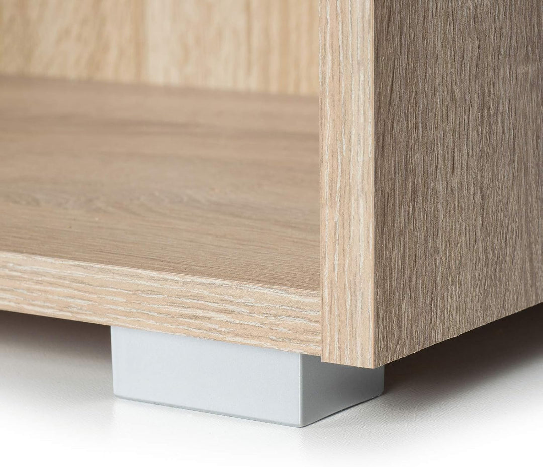 Casaria® Kommode mit 2 Türen 77x60x30cm Holz Modern höhenverstellbarer Einlegeboden Schlafzimmer Bür