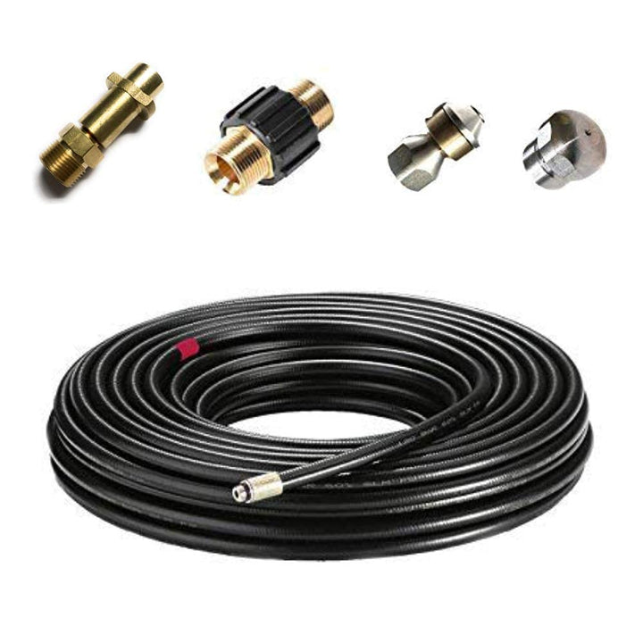 Rohrreinigungsschlauch - Set PROFESSIONAL (5-Teilig) für Kärcher Kränzle Professional HD HDS 6390029