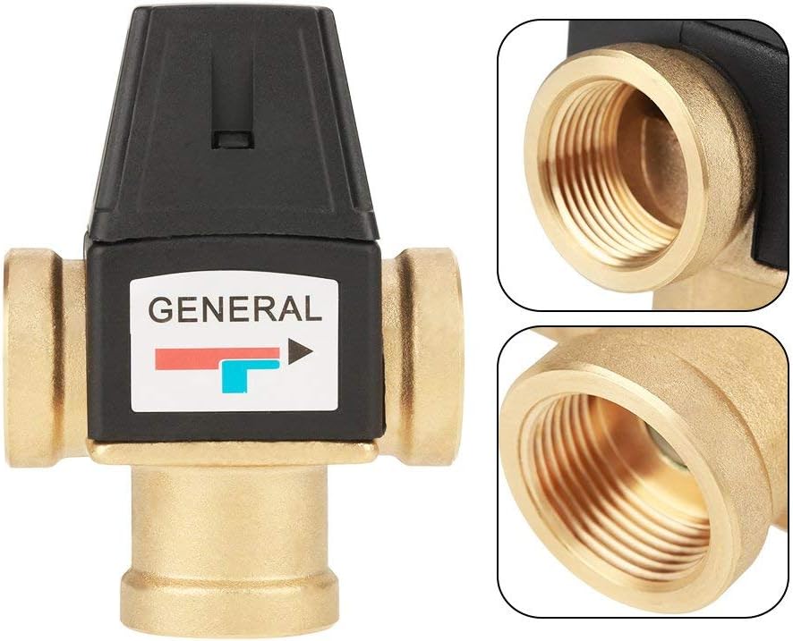 Thermostatisches Mischventil,Hot 3-Wege-Innengewinde DN20 Messing Thermostatisches Mischventil für S