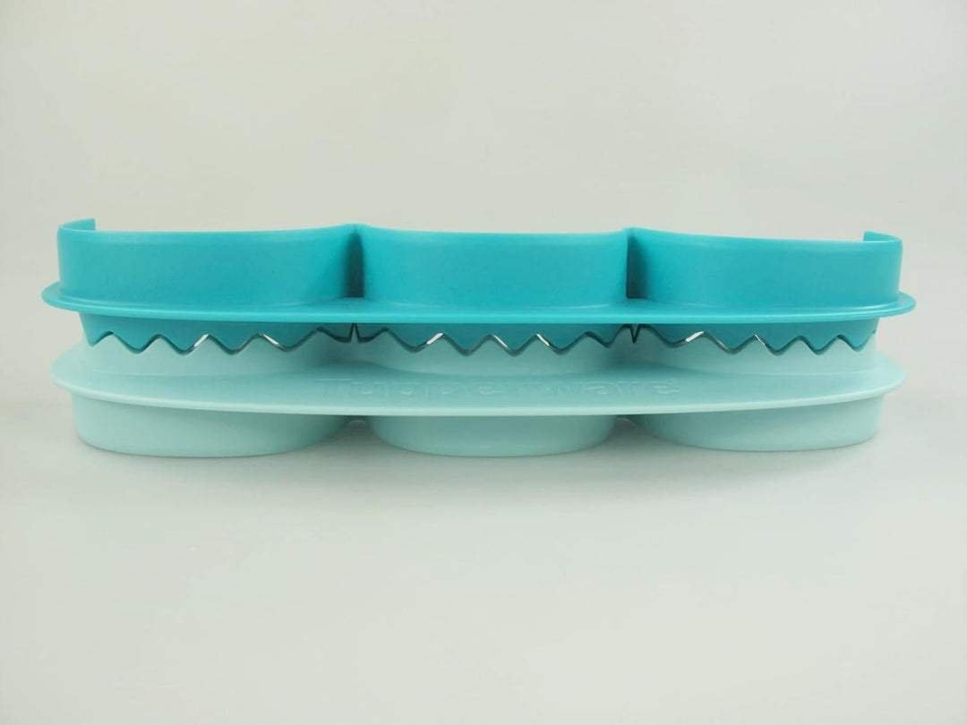TUPPERWARE Backen Teig-Falle 1-2-3 türkis mint D177 Teig Teigtaschen Maultaschen