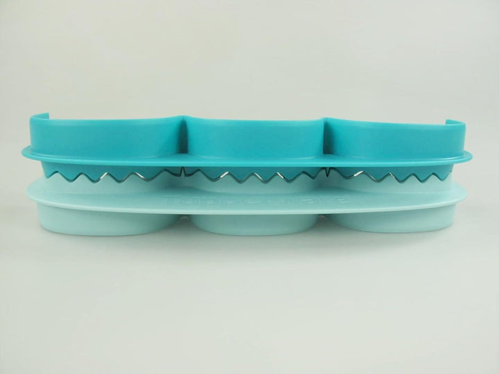 TUPPERWARE Backen Teig-Falle 1-2-3 türkis mint D177 Teig Teigtaschen Maultaschen