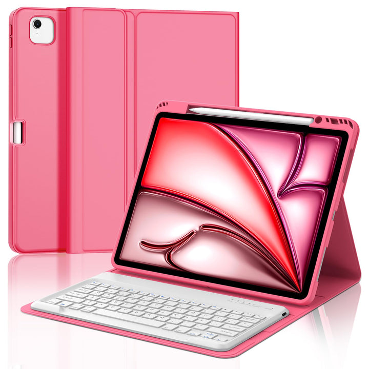 FOGARI Tastatur für iPad Air 13 M2/M3 2024/2025, Schutzhülle für iPad Air 13 2024/2025, mit Spanisch
