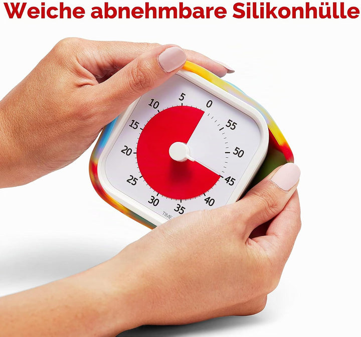 Time Timer MOD Tie Dye – Spezial-Edition – Visueller Timer für Kinderlernen, Bürouhr für Lehrer, Hei