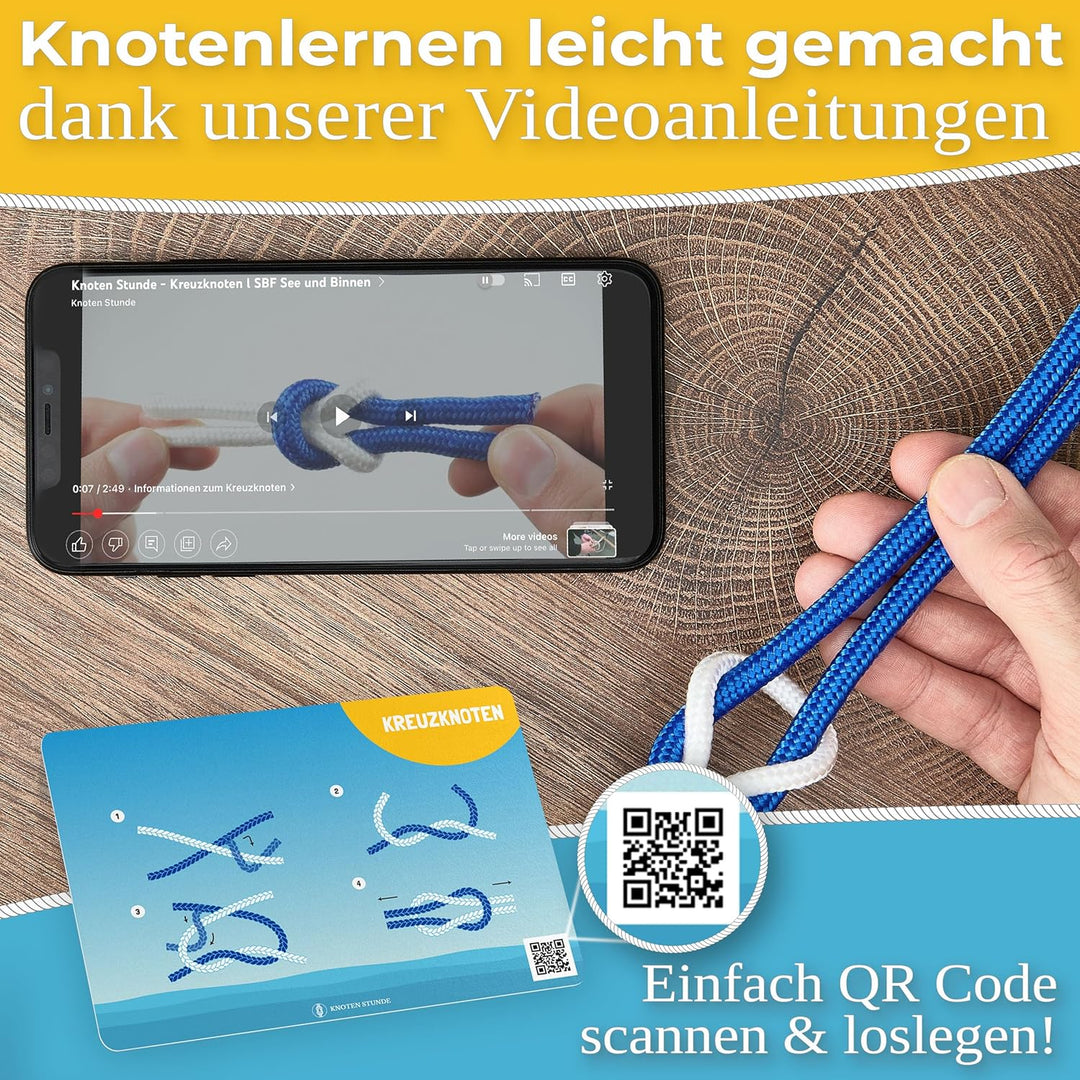 Kapitänsset - Navigationsbesteck und Knoten Übungsset - Ideal ausgestattet für den SBF - Super Gesch