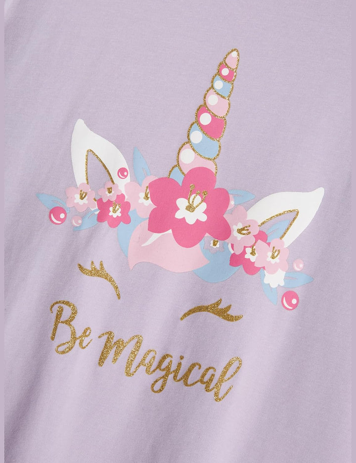 NAME IT Girl Nachtwäsche-Set Langarm 86-92 Pastel Lilac, 86-92 Pastel Lilac