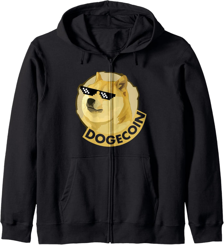 Dogecoin Moon Kapuzenjacke