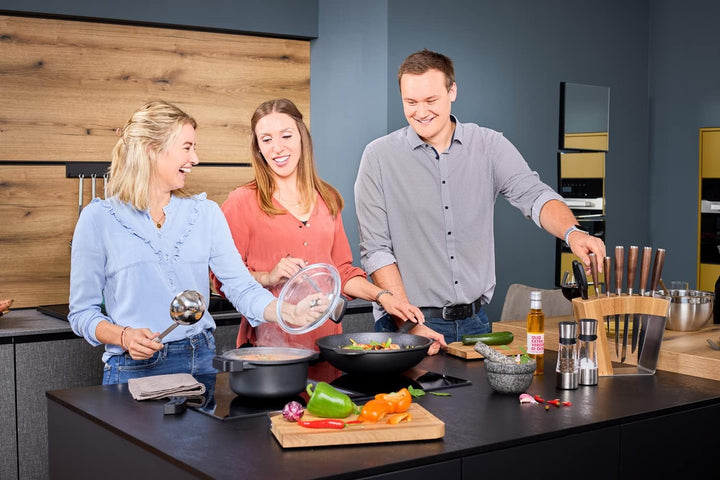 RÖSLE CADINI Kochtopf, Hochwertige Aluminiumgusstopf mit kratzfester Antihaftversiegelung ProResist,