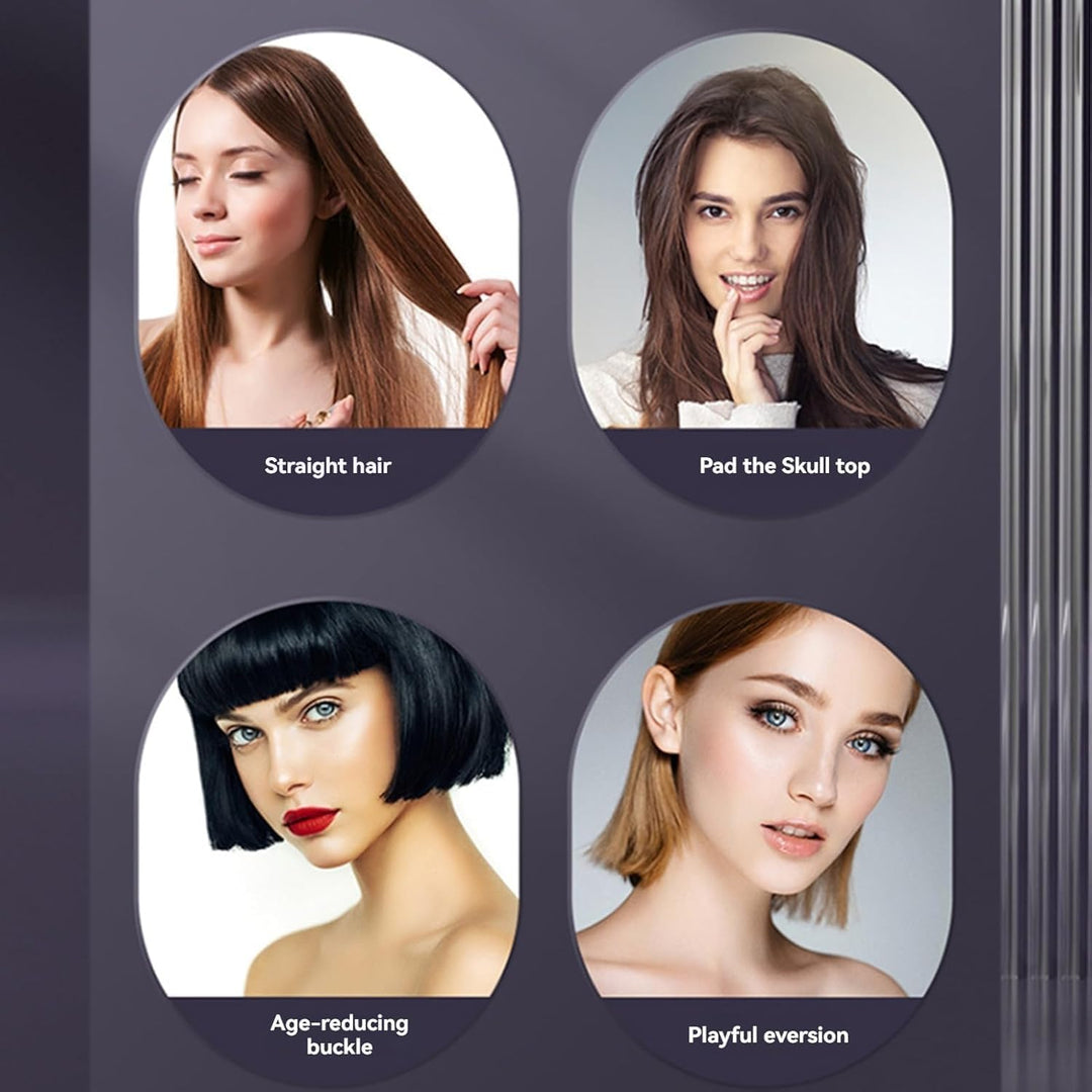 Stylingbürste Für Kurze Haare, Stylingbürste für Kurze Haare, Haarbürste Elektrisch Go Brush Pro Glä