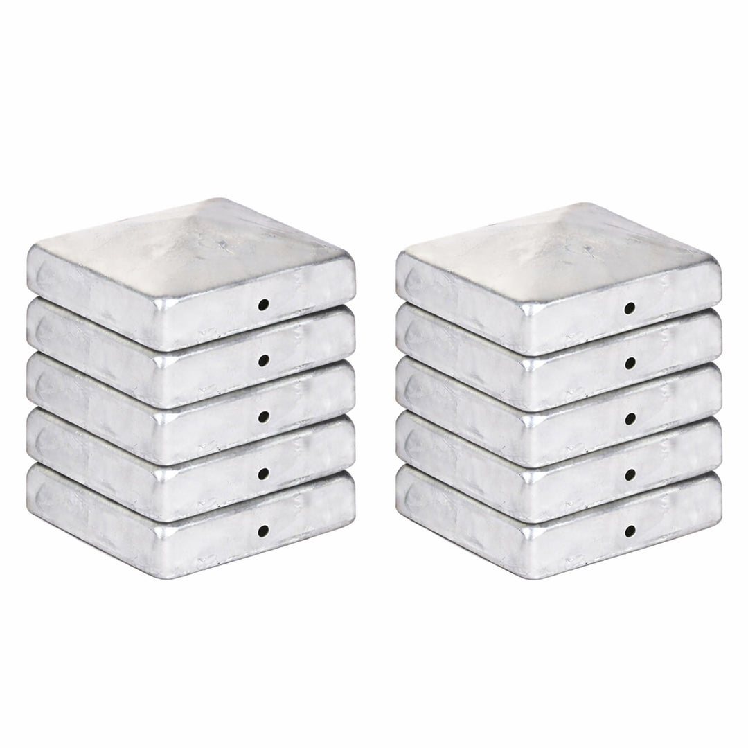 10 x PFOSTENKAPPE PYRAMIDE 91 x 91 MM STAHL FEUERVERZINKT 10 91 x 91 mm, 10 91 x 91 mm