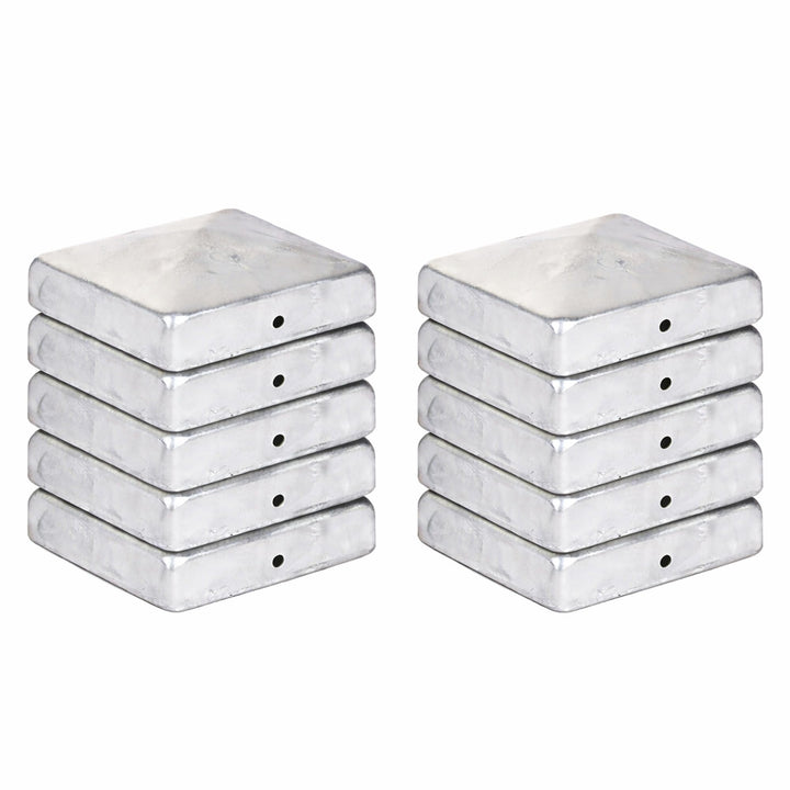 10 x PFOSTENKAPPE PYRAMIDE 91 x 91 MM STAHL FEUERVERZINKT 10 91 x 91 mm, 10 91 x 91 mm