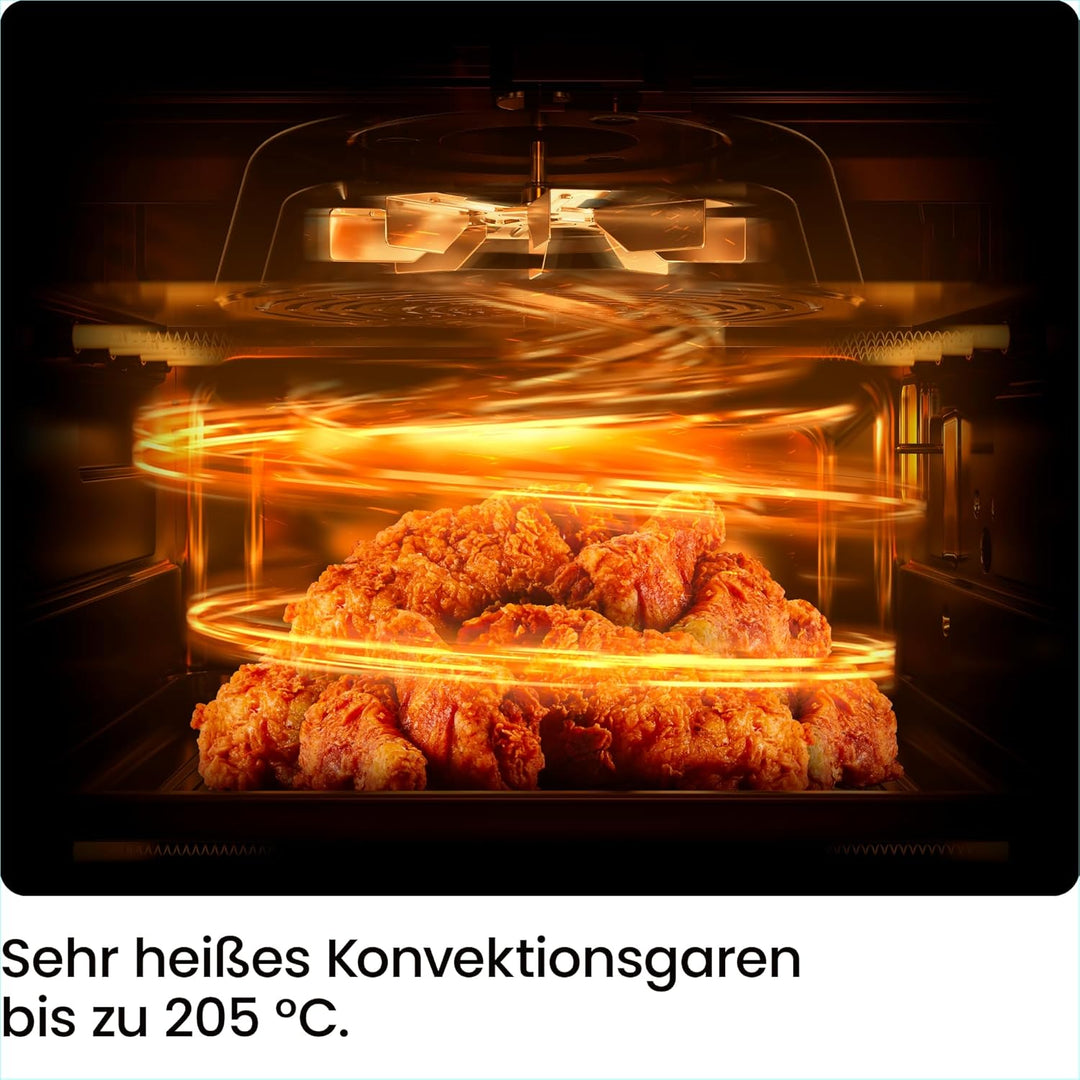 Chefman 2L Mini-Heissluftfritteuse - platzsparende Heissluftfritteuse, antihaftbeschichtet und spülm