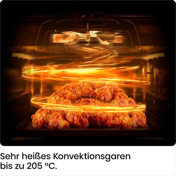 Chefman 2L Mini-Heissluftfritteuse - platzsparende Heissluftfritteuse, antihaftbeschichtet und spülm