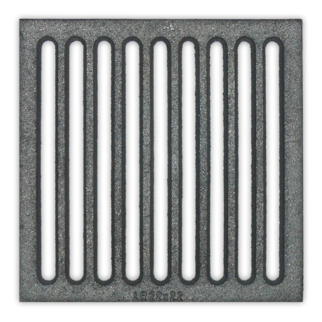 Liegerost 22 x 22 cm - Gussrost Ofenrost Ascherost Tafelrost Kaminrost Premiumqualität