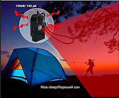 Sirenen, Taschenalarm【2 Stück 】 120 db Persönlicher Alarm mit LED Mini-Personenalarm-Infrarotalar No