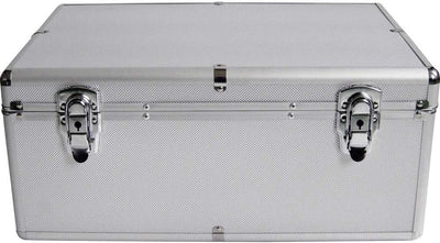 MediaRange Archivierungskoffer für 500 Discs, Aluminium-Optik, mit Einhängetaschen, Silber