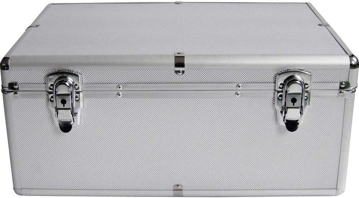 MediaRange Archivierungskoffer für 500 Discs, Aluminium-Optik, mit Einhängetaschen, Silber Bundle mi